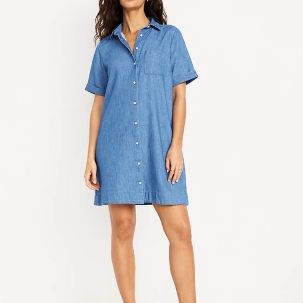 Old Navy Denim Shirt Dress